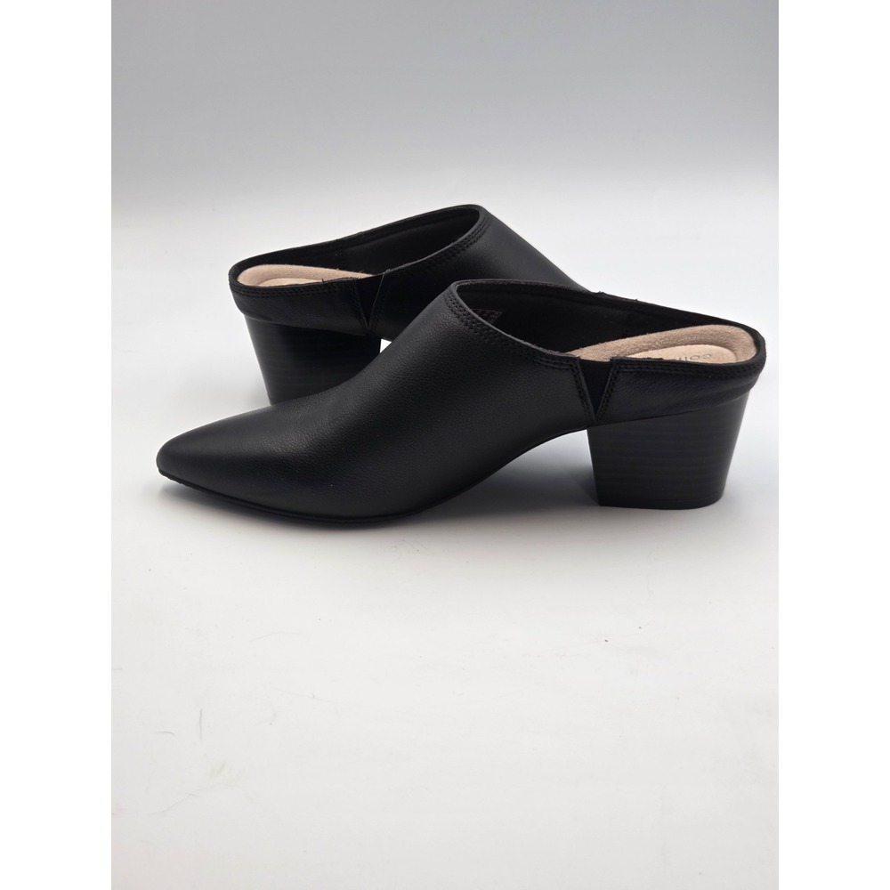 Clarks Women's Ellanie Pace Black Leather Comfort Size 9 EUC No Box Classic - Picture 4 of 11